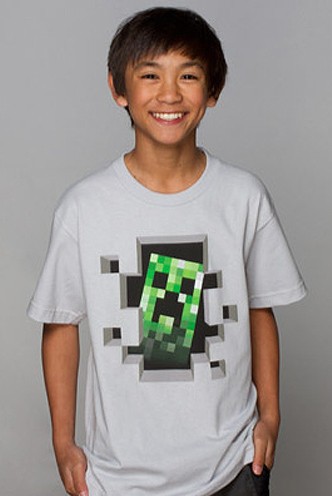 Camiseta - MINECRAFT "Creeper Inside" Blanca