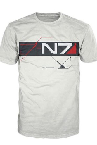 Camiseta - Mass Effect 3 "N7 Logo" Blanca