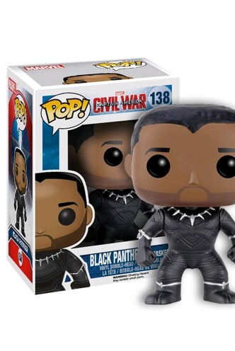 Pop! Marvel: Captain America Civil War - Black Panther unmasked Limitado