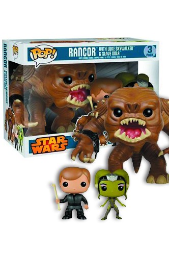 Pop! Star Wars: Rancor, Luke y Slave Oola Pack 3