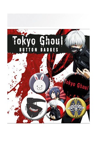 Tokyo Ghoul - Pack 6 Chapas Mix