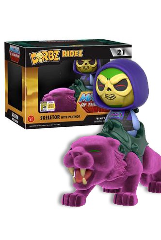 Borbz Ridez: Masters of the Universe - Battle Armor Skeletor & Flocked Panthor SDCC 2017 Exclusive