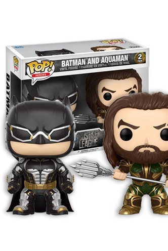 Pop! DC Comic: Justice League - Batman & Aquaman Pack Exclusive