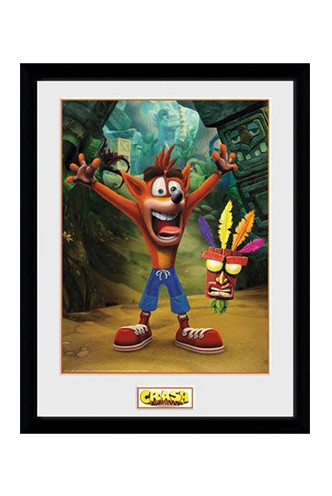 Crash Bandicoot - Póster Enmarcado Aku Aku