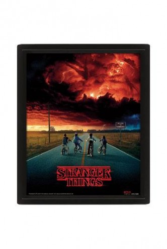 Stranger Things - Póster Efecto 3D Enmarcado Mind Flayer