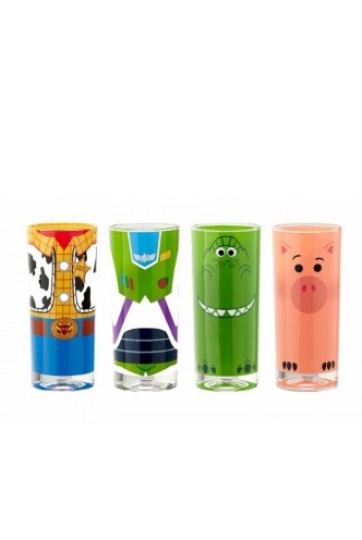 Toy Story 4 - Vasos Set Buzz, Woody, Rex & Hamm