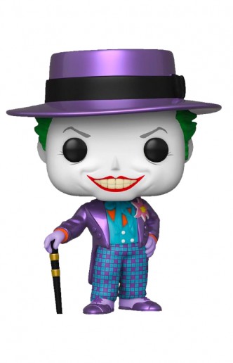 Pop! Heroes: Batman 1989 - Joker w/ Hat (Metallic) Ex