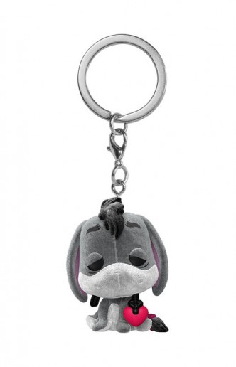 Pop! Keychain: Disney- Eeyore w/ Heart (Flocked)