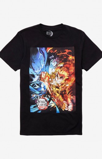 Demon Slayer: Kimetsu no Yaiba - Camiseta Rengoku/Akaza Fight