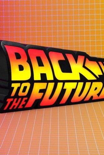 Back to the Future - Lampara Led Logo Regreso al Futuro