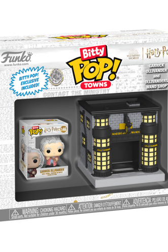 Bitty Pop! Towns Garrick Ollivander and Ollivander Wand Shop