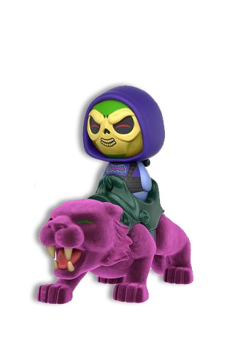 Borbz Ridez: Masters of the Universe - Battle Armor Skeletor & Flocked Panthor SDCC 2017 Exclusivo