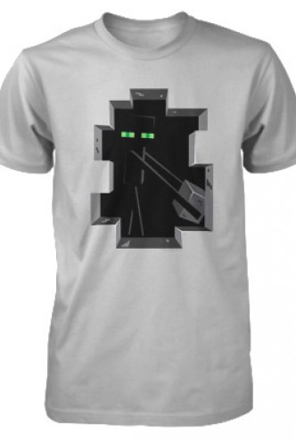 Camiseta - MINECRAFT "Enderman" Blanca