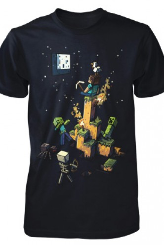 Camiseta Niño - Minecraft "Noche Hostil"