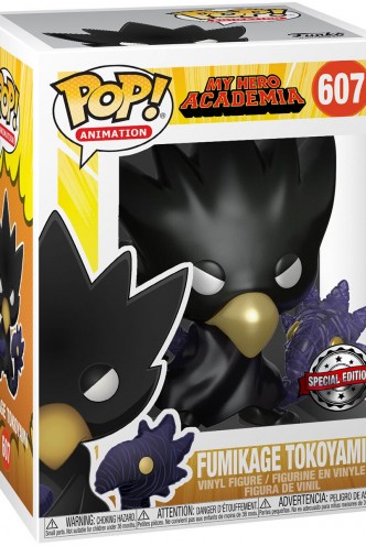 Camiseta Pop! Tees My Hero Academia Tokoyami Set de Minifigura y Camiseta (Metallic) Ex