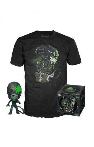 Camiseta Pop! Tees Set de Minifigura y Camiseta 40th Xenomorph Exclusive