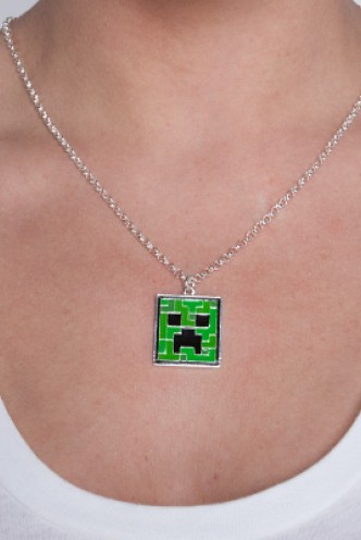 Minecraft Creeper Pendant Necklace