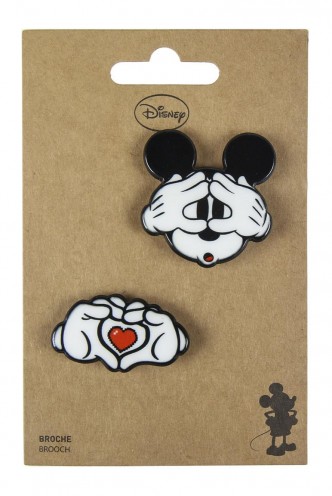 Disney Mickey Heart Brooch