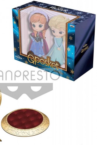 Disney - Q Posket Set Anna and  Elsa 