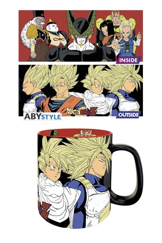 Dragon Ball - Taza Premium Saiyans vs Cyborgs