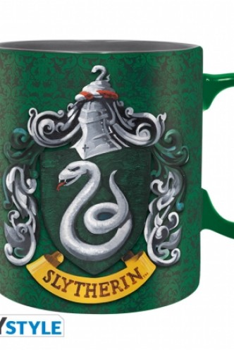 Harry Potter - Set Taza + Llavero + Chapa Slytherin