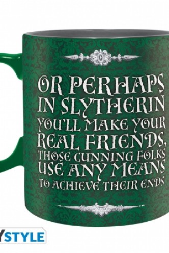 Harry Potter - Set Taza + Llavero + Chapa Slytherin