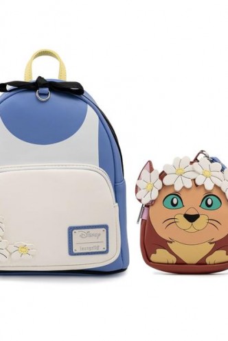 Loungefly -Disney - Mini Mochila Alice in Wonderland con monedero de Diana