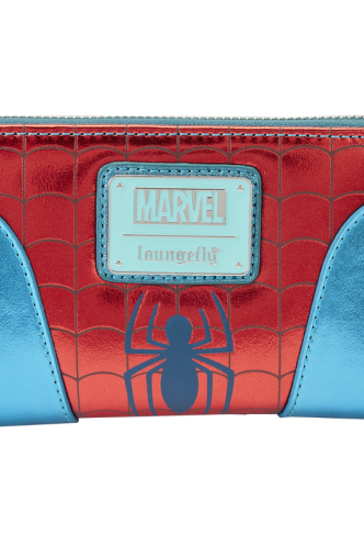 Loungefly - Marvel - Cartera Shine Spiderman Cosplay Zip