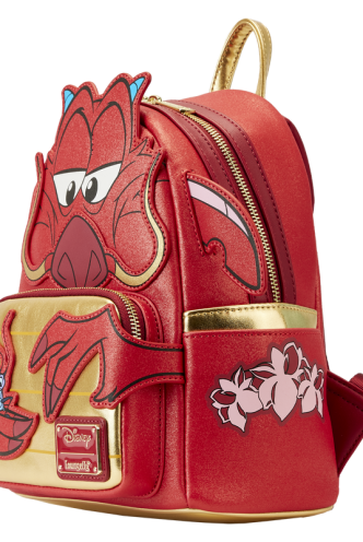 Loungefly - Mini Mochila Mulan 25th Anniversary - Mushu Glitter Cosplay