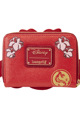 Loungefly - Mulan 25th Anniversary - Cartera Mushu Glitter Cosplay Zip