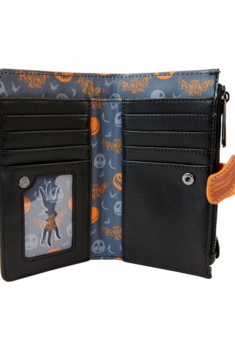 Loungefly - Pesadilla Antes de Navidad- Cartera Jack Pumpkin Head Zip