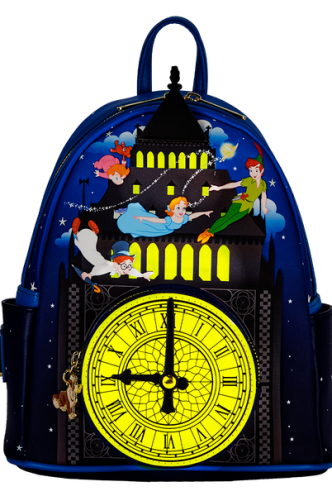 Loungefly - Peter Pan - Mini Mochila Peter Pan Glow Clock