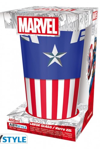 Marvel-  XXL Captain America Glass