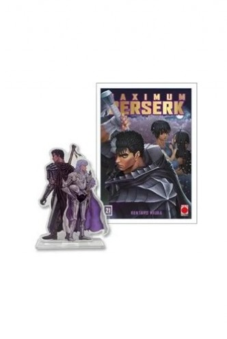 Maximum Berserk 21 (dust jacket with gold logo + acrylic figure)