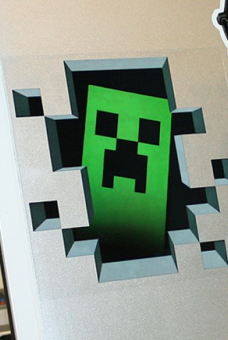 Minecraft Creeper Inside Sticker