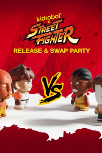 Mini Figura - Kidrobot: Street Fighter Pack Sagat