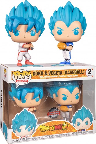 Pop! Animation: Dragon Ball Super - Pack Goku & Vegeta Baseball Ex