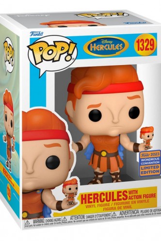 Pop! Disney: Hercules - Hercules w/ Action Figure Wondercon23 Ex