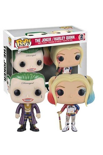 Pop! Heroes: Escuadrón Suicida - Joker & Harley Quinn "Pack" METALLIC