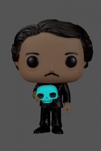 Pop! Icons: Edgar Allan Poe w/ Skull (GITD) Ex