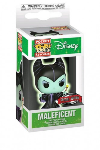 Pop! Keychain: Disney - Maléfica Ex (GITD)