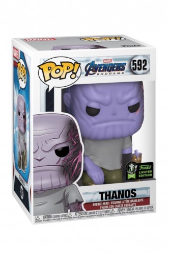 Pop! Marvel: Vengadores Endgame - Thanos w/ Detachable ECCC2020 Ex