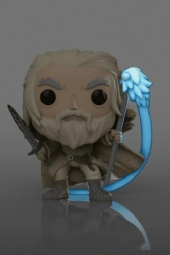 Pop! Movies: El Señor de los Anillos - Gandalf The White w/ Sword & Staff (GITD) Earth Day Ex