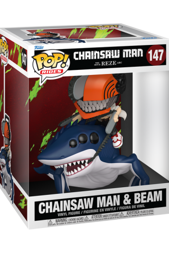 Pop! Rides Deluxe: Chainsaw Man (The Movie Reze Arc) - Chainsaw Man & Beam