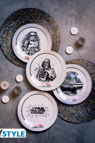 Set 4 Platos Star Wars Join the Dark Side