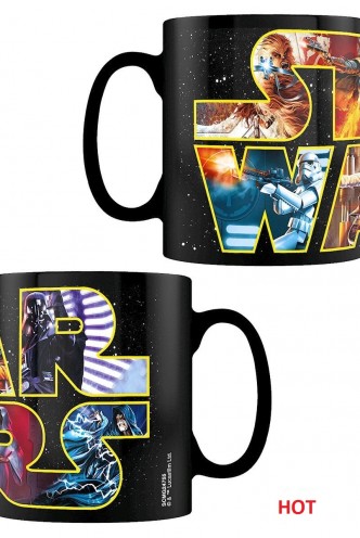 Star Wars - Taza sensitiva al calor Logo Characters