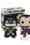 Pop! Heroes: Batman vs Superman - Batman + Superman Pack 2 Metálico Exclusivo