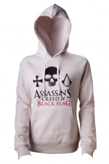 Assassin´s Creed IV Black Flag Sudadera capucha Chica Skull Crest Logo