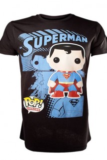 Camiseta - Superman "POP" Negra