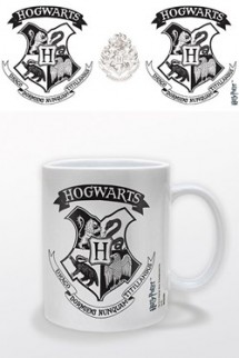 Taza - Harry Potter "Hogwarts Crest" Black